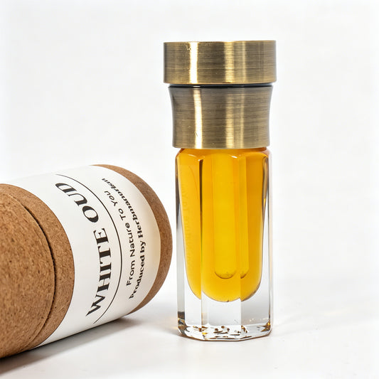 White Oud Agarwood Essential Oil | Natural Pure Agarwood Oil | Woody Floral Sweet Aroma | Premium Fragrance Oil for Diffuser & Perfume Blending | 3ml / 6ml / 12ml