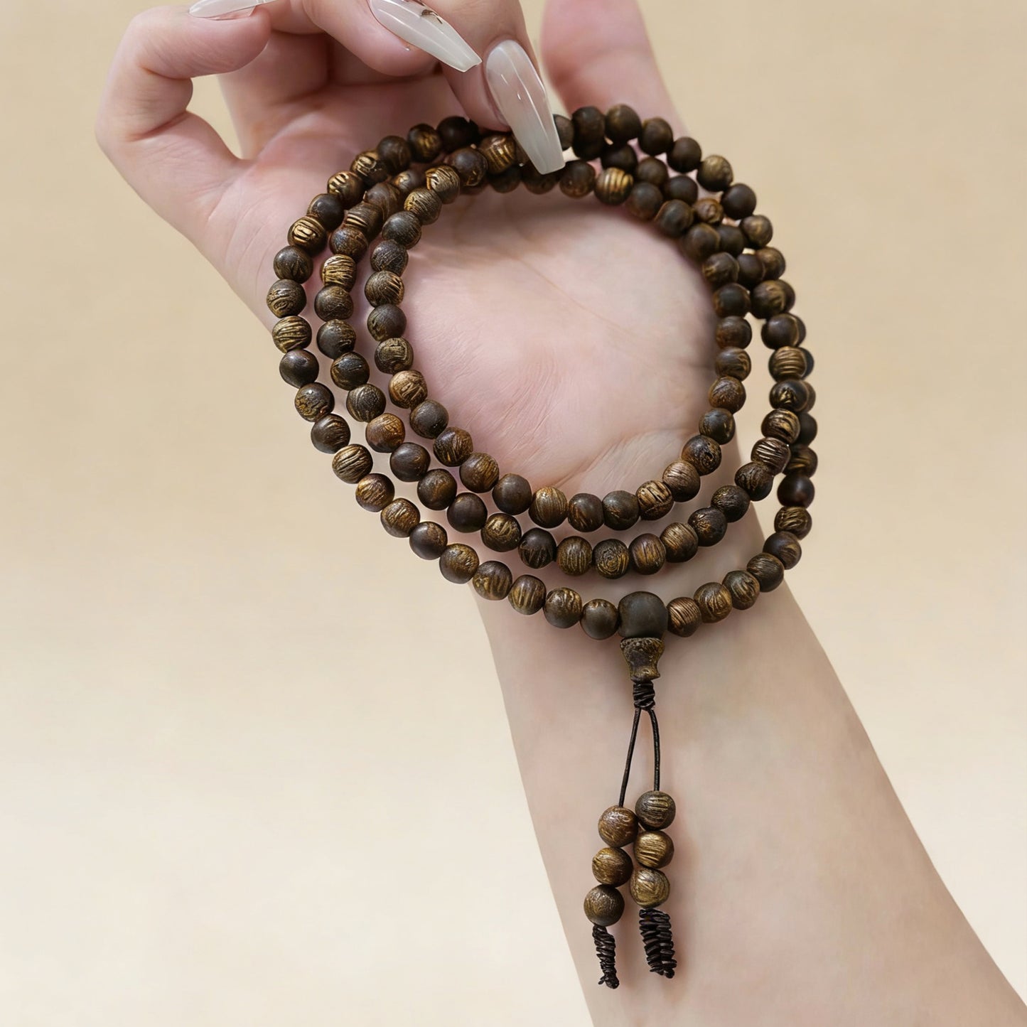 06mm Kyara Agarwood Bracelet Round Beads | Classic Sphere Design | Natural Resin Rich | Smooth Polished | Traditional Style