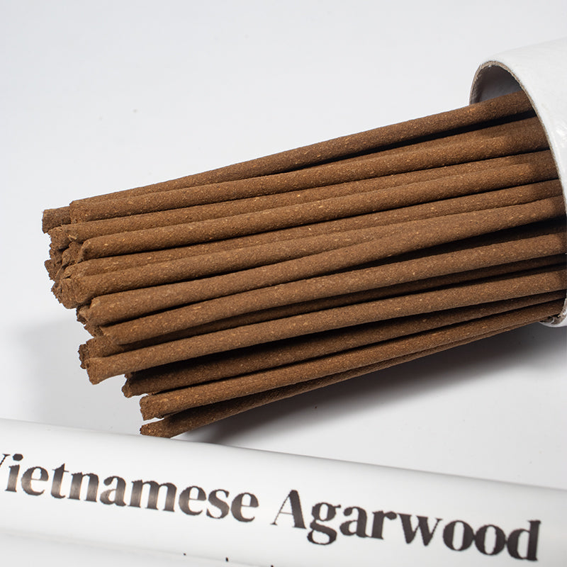 Vietnamese Kyara Incense Sticks Extra Thick | Handcrafted Natural Agarwood Incense | Rich Woody Aroma | Long-Lasting Home Fragrance