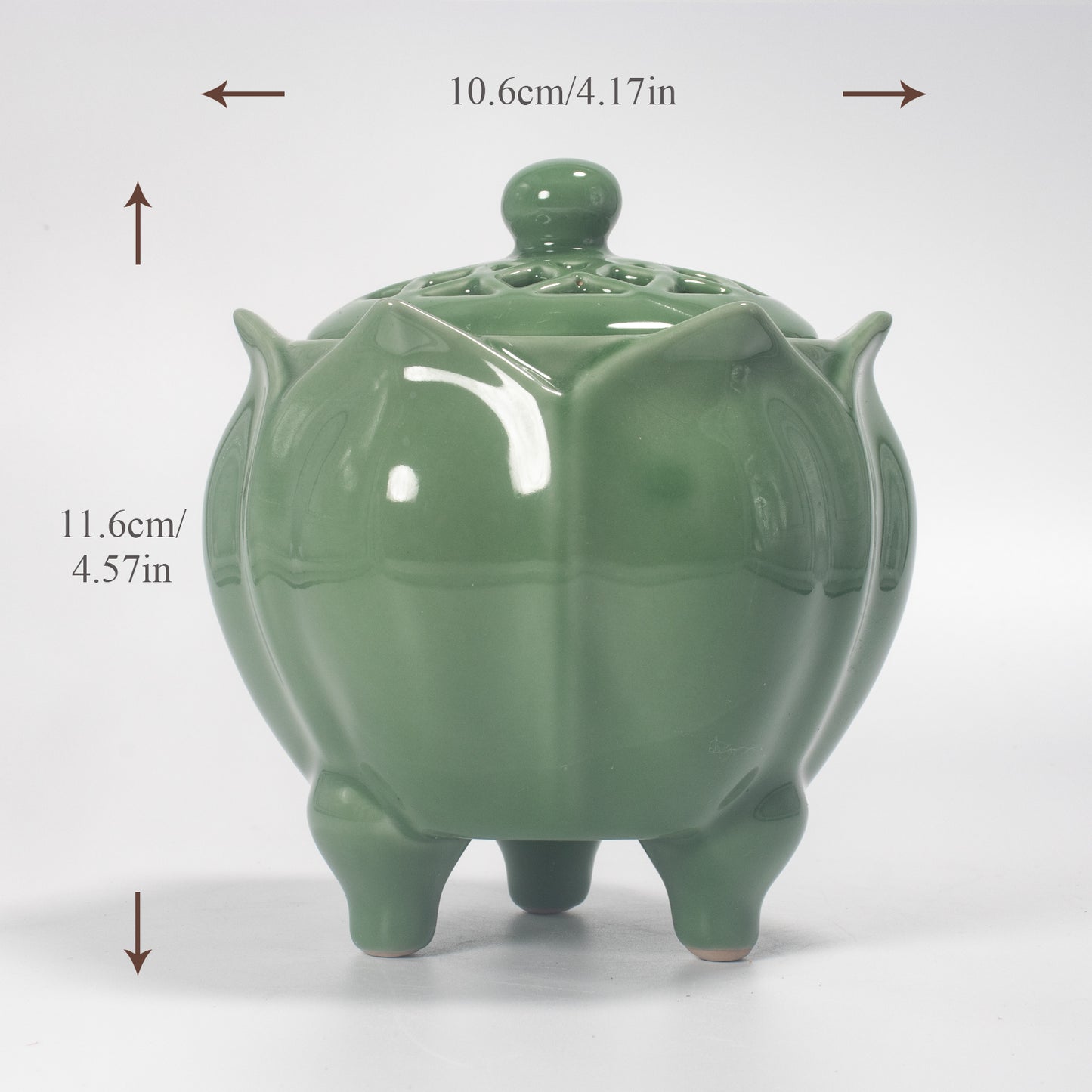 Lotus Ceramic Electric Incense Burner | Timer Temperature Control | Essential Oil Diffuser | Aromatherapy Warmer | Home Decor Gift