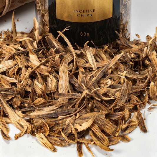 Kyara Agarwood Shavings | Natural Aromatic Wood Chips for Incense Burner | 60g Raw Fragrance Material | Loose Oud Supply