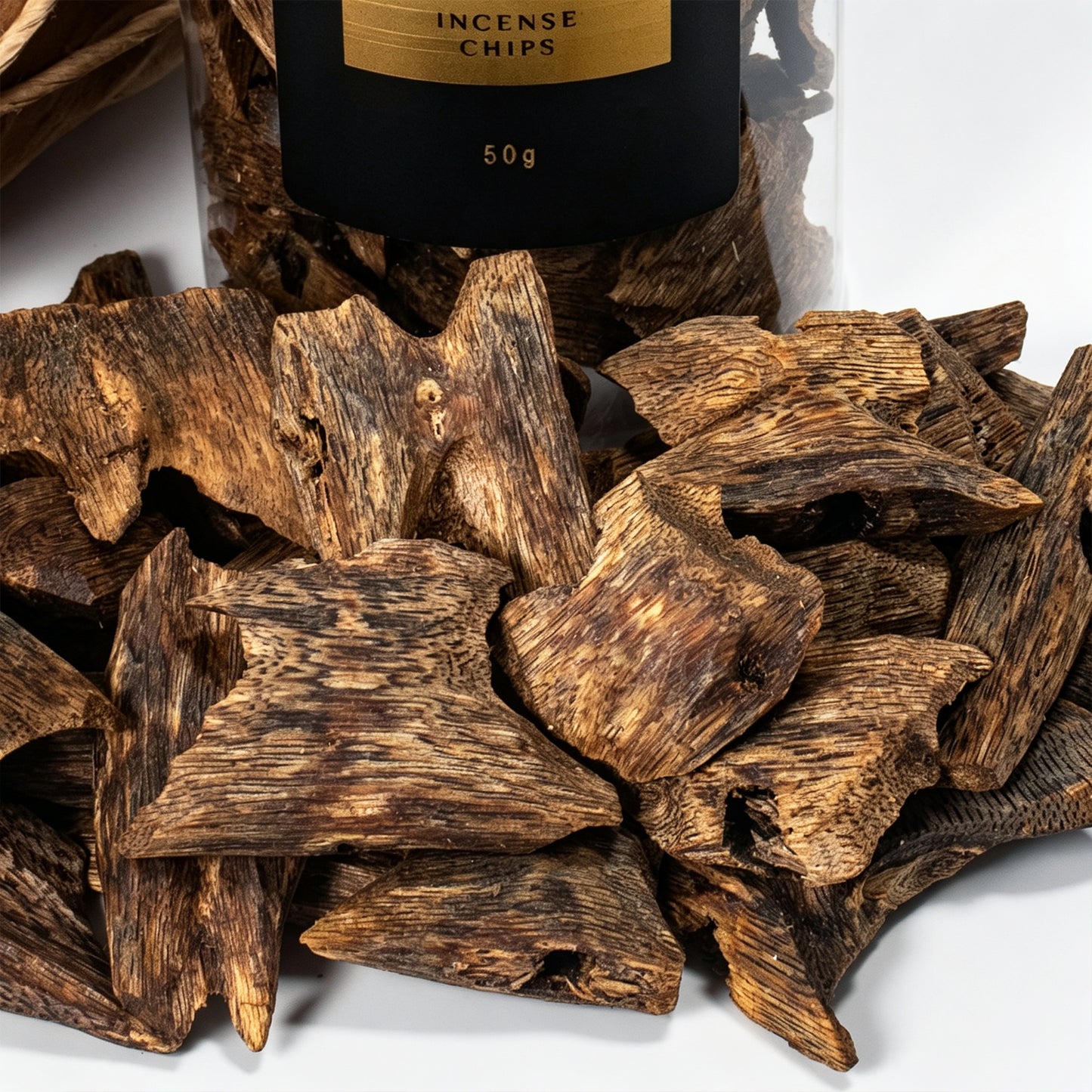 Natural Hainan Kyara Agarwood Raw Material Pieces | Premium Resin-Rich Wood Blocks | Floral Honey Sweet Scent with Cool Milky Notes | Home Incense Burning Supply | 50g