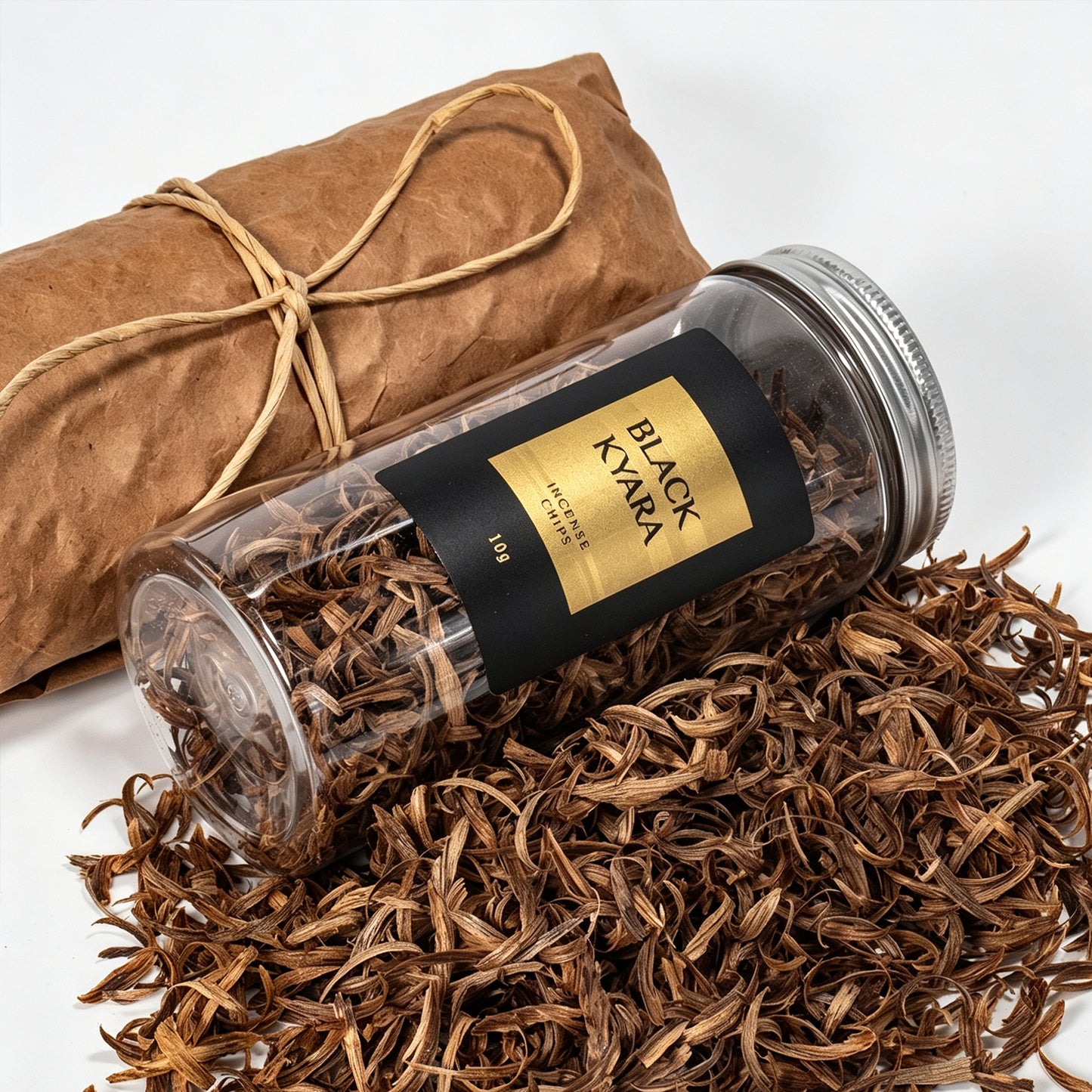 Natural White Kyara Agarwood Shavings | Premium Resin-Rich Wood Fragments | Floral Honey Sweet Scent with Cool Milky Notes | Home Incense Burning Material | 10g