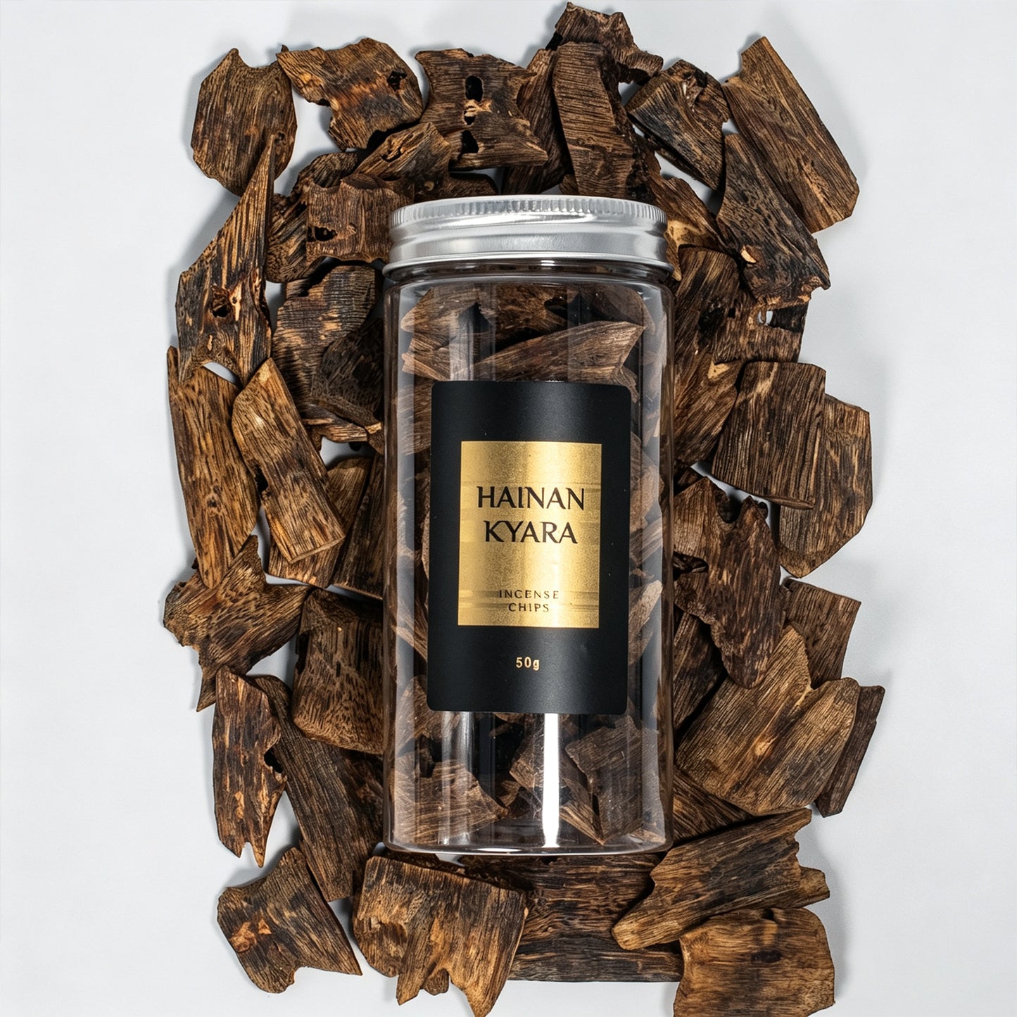 Natural Hainan Kyara Agarwood Raw Material Pieces | Premium Resin-Rich Wood Blocks | Floral Honey Sweet Scent with Cool Milky Notes | Home Incense Burning Supply | 50g