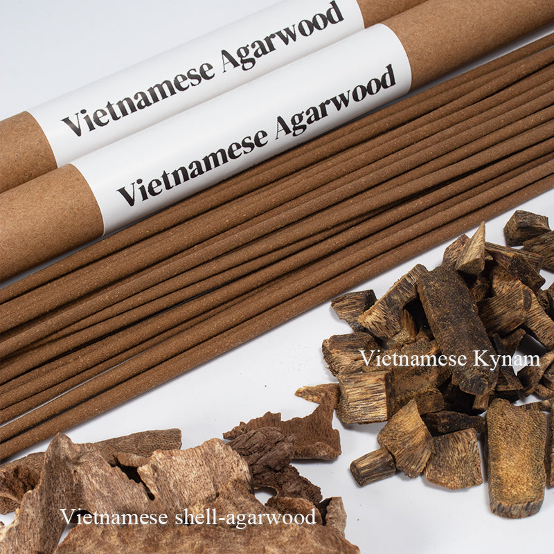 Vietnamese Kyara Incense Sticks Extra Thick | Handcrafted Natural Agarwood Incense | Rich Woody Aroma | Long-Lasting Home Fragrance