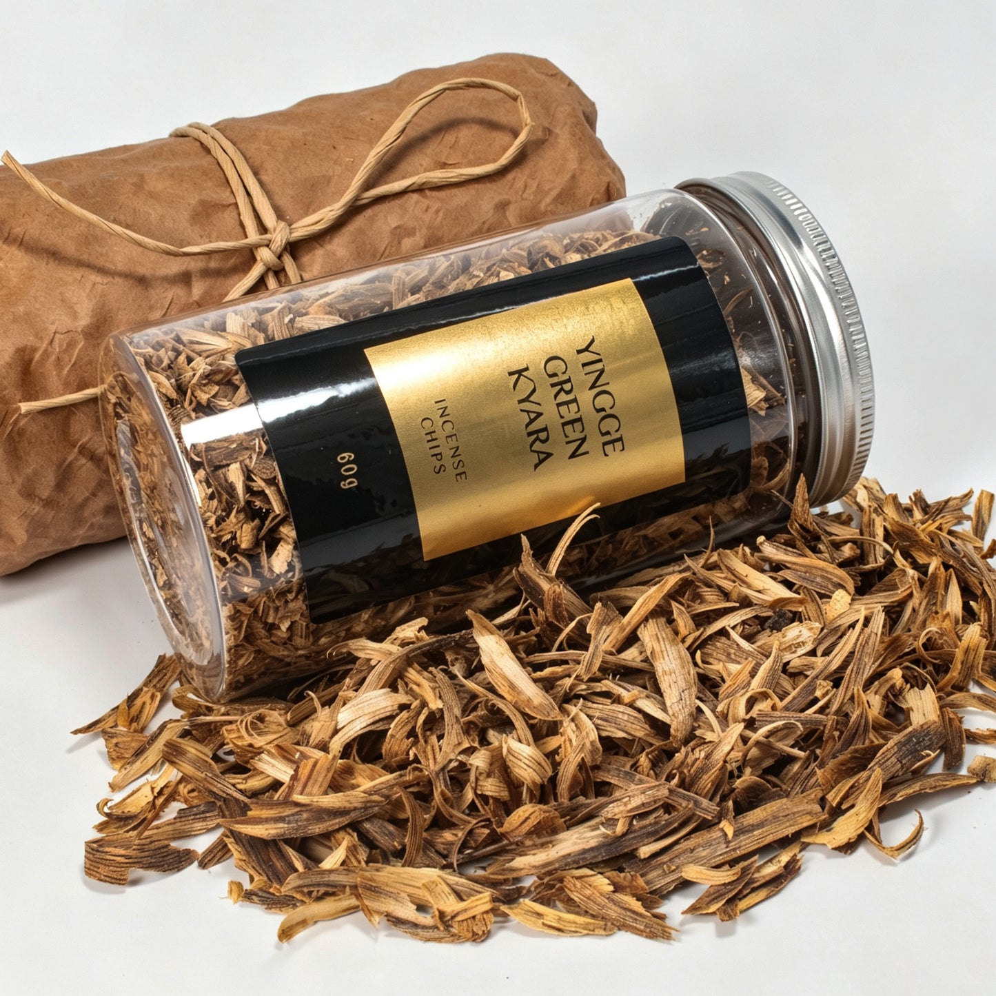 Kyara Agarwood Shavings | Natural Aromatic Wood Chips for Incense Burner | 60g Raw Fragrance Material | Loose Oud Supply