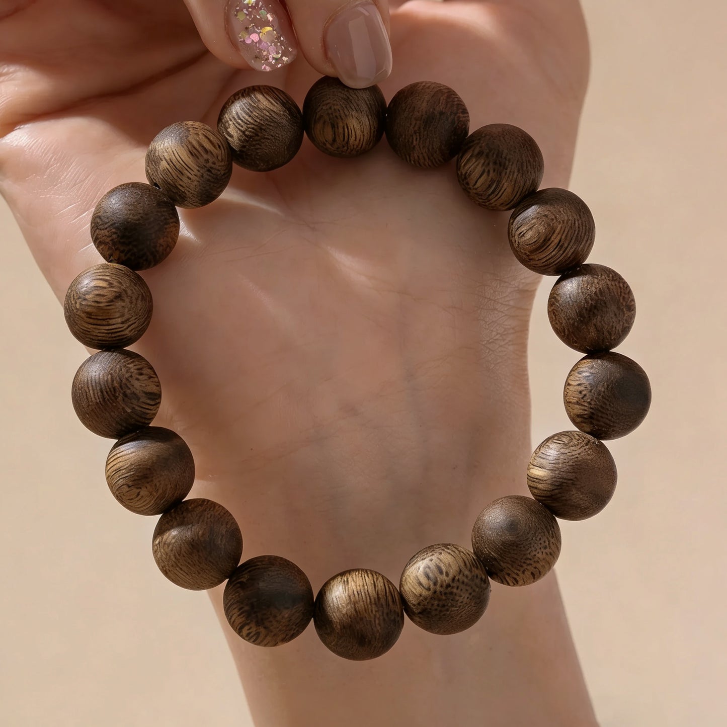 10mm Kyara Agarwood Bracelet Round Beads | Classic Sphere Design | Natural Resin Rich | Smooth Polished | Traditional Style