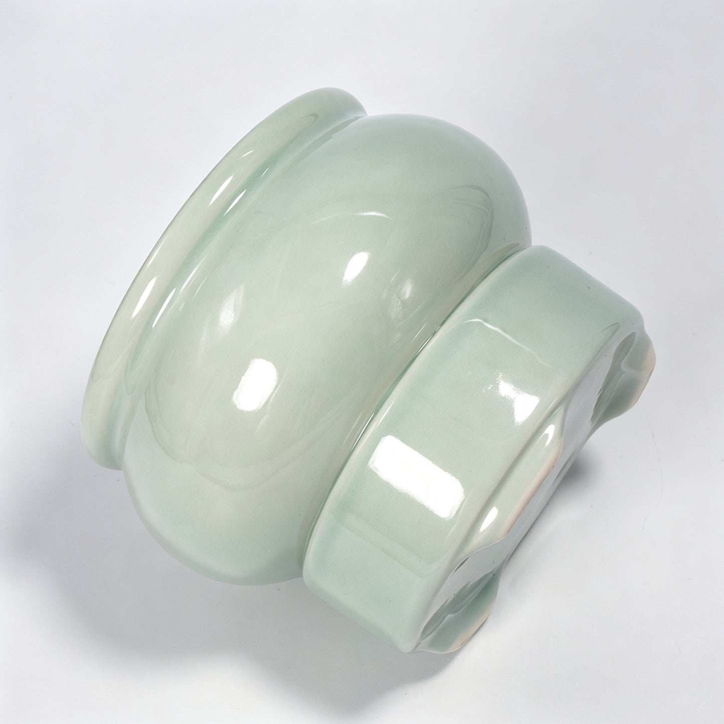 Electric Celadon Incense Burner | Longquan Style Ceramic Aromatherapy Diffuser | Pierced Lid Timer Control | Zen Home Decor