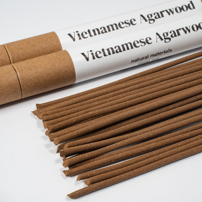 Vietnamese Kyara Incense Sticks Extra Thick | Handcrafted Natural Agarwood Incense | Rich Woody Aroma | Long-Lasting Home Fragrance
